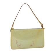 Louis Vuitton Vintage Pre-owned Laeder kuvertvskor Beige, Dam