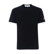 Comme des Garçons Play Svart bomull T-shirt med sidologo Black, Herr