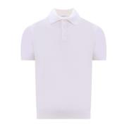 Malo Polo Shirts White, Herr