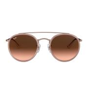 Ray-Ban Round Double Bridge Brown, Dam