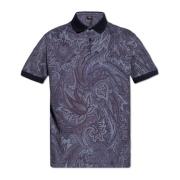 Etro Tryckt polotröja Blue, Herr