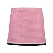 Miu Miu Tweed Mini Kjol Pink, Dam