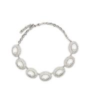 Alessandra Rich Silver Bijoux Halsband Gray, Dam