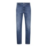 Re-Hash Slim-Fit Denim Chinos Blue, Herr