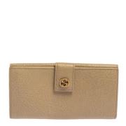 Gucci Vintage Pre-owned Laeder plnbcker Beige, Dam