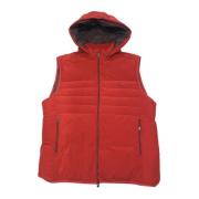 Harmont & Blaine Röd Huva Gilet med Dragkedja Red, Herr