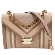 Michael Kors Pre-owned Pre-owned Belagd canvas axelremsvskor Pink, Dam