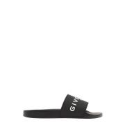 Givenchy Svarta platta sandaler Black, Herr