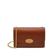 Mulberry Small Darley Two Tone Oak Läderhandväska Brown, Dam