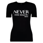 Versace Never Too Much T-shirt Black, Dam