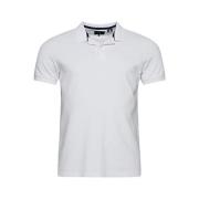 Superdry Herr Polo i 100% Bomull White, Herr