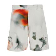 Alexander McQueen Multifärgad Elastisk Midje Shorts Multicolor, Herr