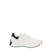 Alexander McQueen Vita Låga Sneakers med Logoflik White, Herr