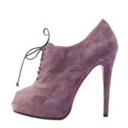 Christian Louboutin Pre-owned Pre-owned Mocka stvlar Purple, Dam