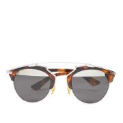 Dior Vintage Pre-owned Tyg solglasgon Brown, Dam