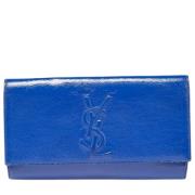 Yves Saint Laurent Vintage Pre-owned Laeder kuvertvskor Blue, Dam