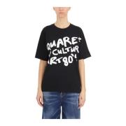 Dsquared2 Pop 80's Print T-Shirt Black, Dam