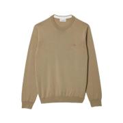 Lacoste Klassisk Pullover Beige, Herr