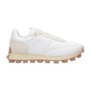 Tod's Vita Sneakers med Läderinsatser White, Herr