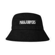 Parajumpers Svart Logo Bucket Hat Black, Herr