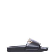 Marcelo Burlon Icon Wings Sliders Svart Korallröd Black, Herr