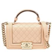 Chanel Vintage Pre-owned Laeder handvskor Beige, Dam