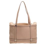 Salvatore Ferragamo Pre-owned Pre-owned Laeder totevskor Beige, Dam