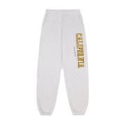 Sporty & Rich California Grå Sweatpants Uppgradera Elastiskt Logo Gray...