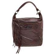 Balenciaga Vintage Pre-owned Laeder totevskor Brown, Dam