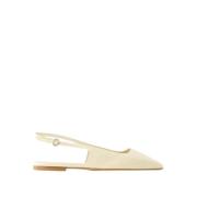 aeyde Beige-Creamy Ballerinaskor Beige, Dam