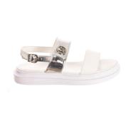 Liu Jo Platta sandaler med originalt design och metall detalj White, D...