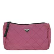 Prada Vintage Pre-owned Tyg kuvertvskor Pink, Dam