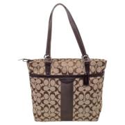 Coach Pre-owned Pre-owned Canvas totevskor Beige, Dam