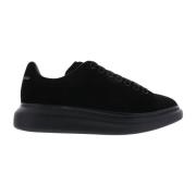 Alexander McQueen Svart Mocka Oversized Sneaker Black, Herr