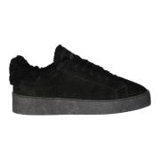 Dsquared2 Stiliga Lädersneakers för Män Black, Herr