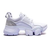 Givenchy Vita Lädersneakers med Mockadetalj White, Herr