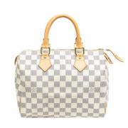 Louis Vuitton Vintage Pre-owned Canvas handvskor White, Dam