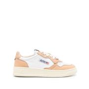 Autry Bicolor Medalist Låg Topp Läder Sneakers White, Dam