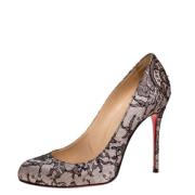 Christian Louboutin Pre-owned Pre-owned Satin klackskor Black, Dam