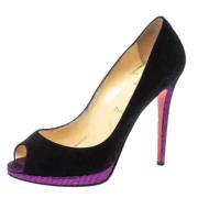 Christian Louboutin Pre-owned Pre-owned Mocka klackskor Black, Dam