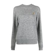 Golden Goose Grå Star Bomullssweatshirt Gray, Dam