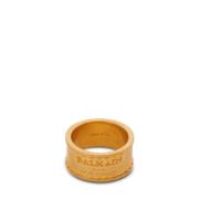 Balmain Signatur Rörformad Ring Yellow, Dam