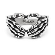 Nialaya Vintage Skeleton Hand Ring Gray, Herr