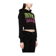 Versace Jeans Couture Svarta Sweatshirts för Kvinnor Black, Dam