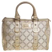 Versace Pre-owned Pre-owned Canvas handvskor Beige, Dam