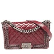 Chanel Vintage Pre-owned Laeder chanel-vskor Red, Dam