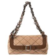 Moschino Pre-Owned Pre-owned Mocka handvskor Beige, Dam