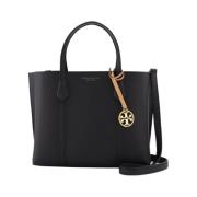 Tory Burch Liten Perry trippelfack tygväska Black, Dam