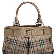 Burberry Vintage Pre-owned Laeder totevskor Beige, Dam