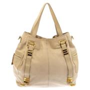 Michael Kors Pre-owned Pre-owned Laeder axelremsvskor Beige, Dam